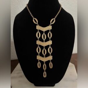 Stella & Dot Gold Geometric Necklace